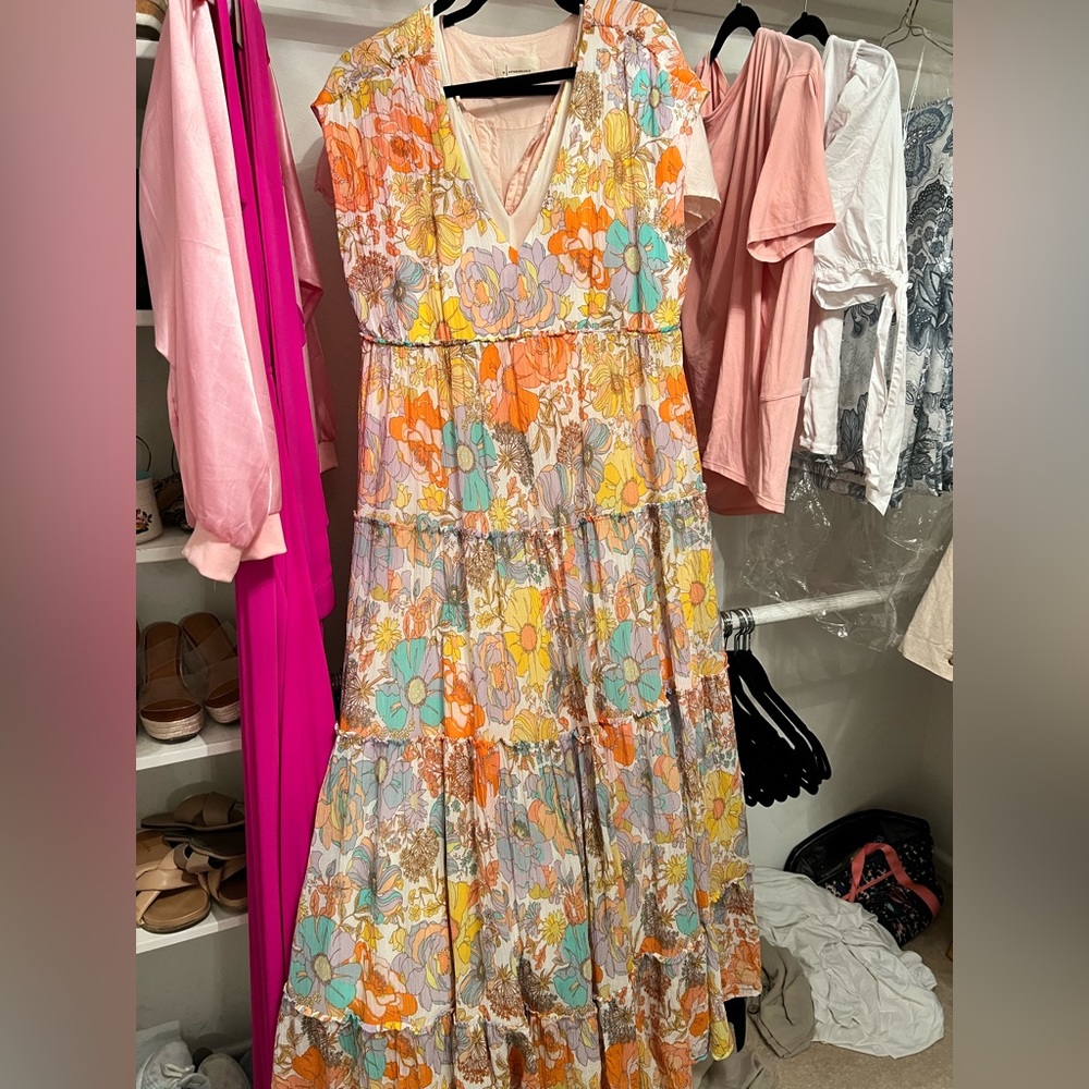 Anthro maxi dress